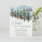 Invitation Les couples d'hiver en plein air ne font pas de di (Debout devant)