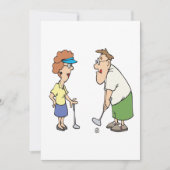 Invitation Les Couples Qui Golf Ensemble Restent Ensemble (Devant)