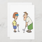 Invitation Les Couples Qui Golf Ensemble Restent Ensemble (Devant / Derrière)