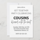 Invitation Les Cousins Bénéficient De La Meilleure Fête De Ré (Devant)