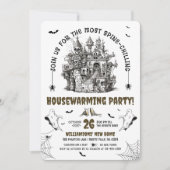 Invitation Les crânes hantés Parti du réchauffement de la mai (Devant)