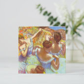 Invitation Les Danseuses bleues d'Edgar Degas (Debout devant)