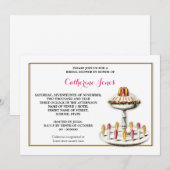 Invitation Les desserts vintages au thé haut (Devant / Derrière)