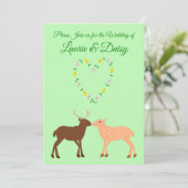 Invitation Les Deux et Daisy Heart Custom (Debout devant)