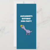 Invitation Les dinosaures rencontrent l'âge de pierre (Dos)