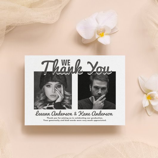 Invitation Les diplômés | 2 Partie de double graduation