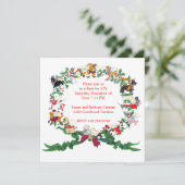 Invitation Les Douze Chiens de l'invitation de Noël (Debout devant)