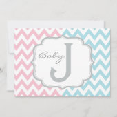 Invitation Les éléphants roses ou bleus et le genre de (Devant)