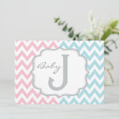 Invitation Les éléphants roses ou bleus et le genre de (Debout devant)