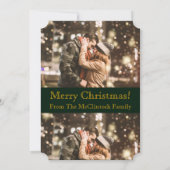 Invitation Les enfants dans la voie de Noël (Dos)