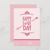 Invitation Les enfants de la Saint Valentin en classe (Devant / Derrière)