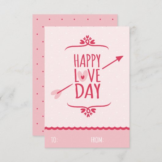 Invitation Les enfants de la Saint Valentin en classe (Devant / Derrière)