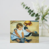 Invitation Les enfants de Mary Cassatt sur la plage (1884) (Debout devant)