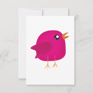 Invitation Les enfants, joli petit oiseau
