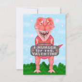 Invitation Les enfants La Saint Valentin Dinosaur T-Rex Cute (Devant)