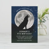 Invitation Les enfants loups hurlent à la fête des loups de l (Debout devant)