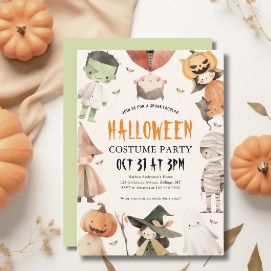 Invitation Les enfants Spooktacular Halloween Costume Party