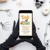 Invitation Les Enfants Tricoter Ou Traiter La Fête D'Hallowee