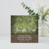 Invitation Les engrenages en métal sauvez la date Invitation, (Debout devant)