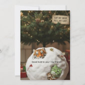 Invitation Les ennuis de vacances de Fat Tiger le chat roux – (Dos)