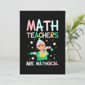 Invitation Les Enseignants En Mathématiques Sont Mathiques (Debout devant)