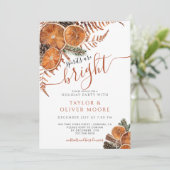 Invitation Les Esprits Sont Bright Citrus Pine Fête (Debout devant)