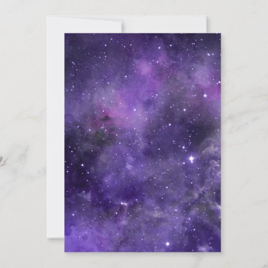 Invitation Les étoiles de nuit. Dîner de répétition du script (Dos)