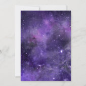 Invitation Les étoiles de nuit. Partie d'engagement du script (Dos)