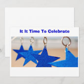 INVITATION LES ÉTOILES DISENT "IL EST TEMPS DE CÉLÉBRER" L'IN (Devant / Derrière)