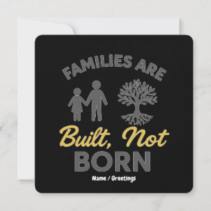 Invitation Les Familles Sont Construites, Non Nées Adoption S