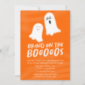 Invitation Les Fantômes mignons "Emmenez les Boos" Halloween (Devant)