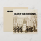 Invitation Les femmes bien conduites font rarement l'histoire (Devant / Derrière)