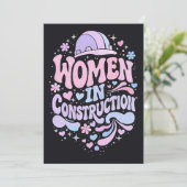 Invitation Les femmes dans la construction Rétro Empowerment (Debout devant)