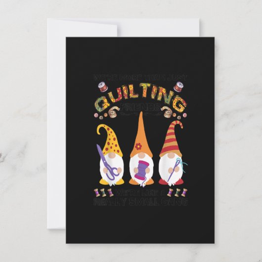 Invitation Les Femmes Quilter Étaient Plus Qu'Un Juste Amis Q (Devant)