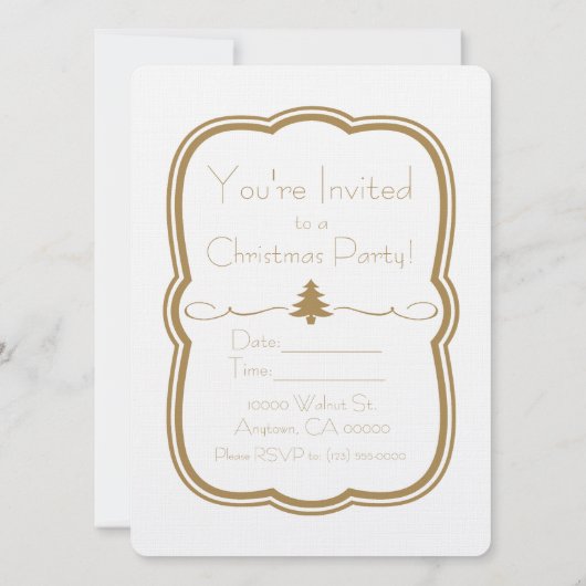 Invitation Les Fêtes les plus joyeuses (Dos)