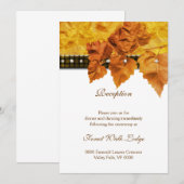 Invitation Les feuilles d'automne tissent des diamants RÉCEPT (Devant / Derrière)