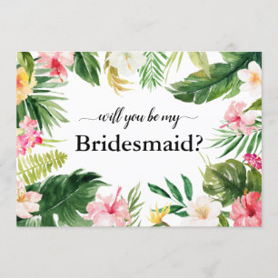 Invitation Les Feuilles de la flore tropicale seront-ils mes 