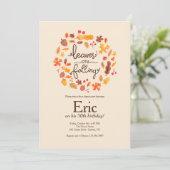 Invitation Les feuilles tombent  (Debout devant)