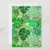 Invitation Les Feuilles tropicaux illuminent la fête de la Sa (Dos)