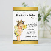 Invitation Les Filles Apportent Un Baby shower De Livre (Debout devant)