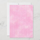 Invitation Les filles de baleines roses sous le Baby shower m (Dos)