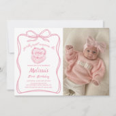 Invitation Les Filles De Bow Rose Voulaient Juste Être Un Ann (Devant)