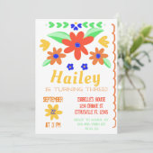 Invitation Les filles de la broderie mexicaine Anniversaire m (Debout devant)