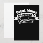 Invitation Les Filles Fantastiques Sont Promues À Gradmas Mum (Devant / Derrière)