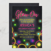 Invitation Les Filles Gluent Dans L'Invitation D'Anniversaire (Devant / Derrière)