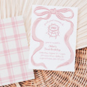 Invitation Les Filles Roses Veulent Tout Simplement Être Une 