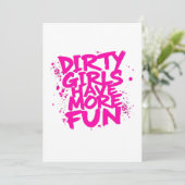 Invitation Les filles sales s'amusent plus Mudder Mudding Gir (Debout devant)