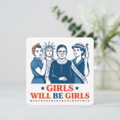 Invitation Les Filles Seront Des Filles 4 juillet Féministes  (Debout devant)