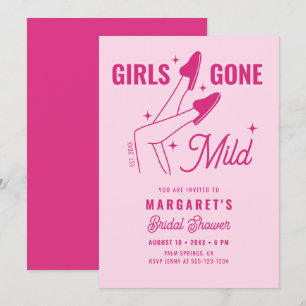Invitation Les filles sont devenues Fête des mariées tendance
