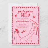 Invitation Les filles sont parties à la Fête des mariées de s (Devant)